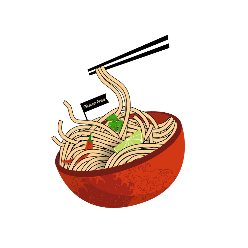 Gluten-free Asian rice noodles